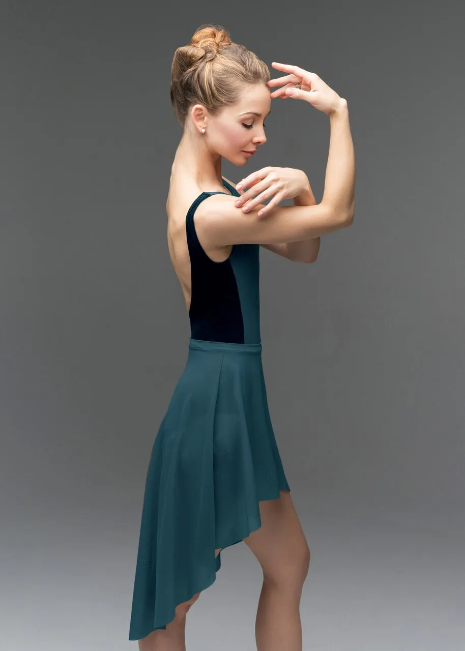 Allison Lagoon Velvet Leotard RTW