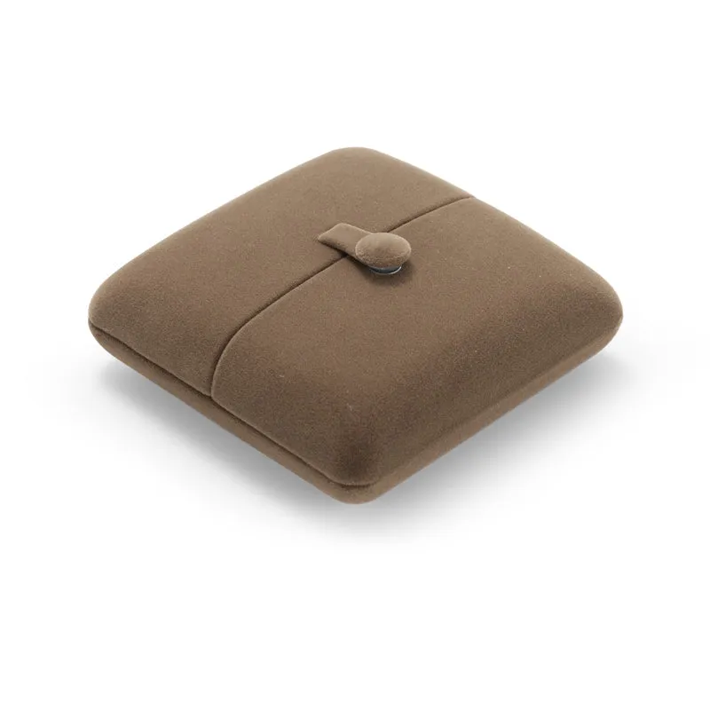 Coffee Velvet Necklace Pendant Gift Box H00902