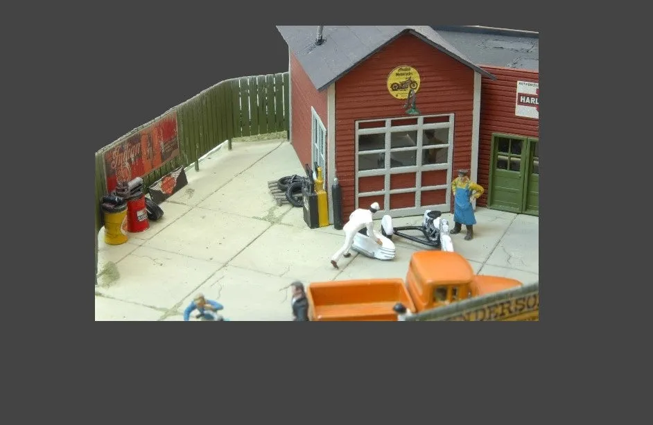 JL Innovative Design HO Grahams Motorcycle Emporium Wooden Kit