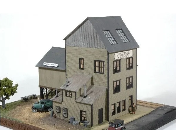 JL Innovative Design HO Stepp Brothers Ladder Mfg. Building Wooden Kit