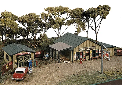 JL Innovative Design N Saw Pit Store Country Store Laser-Cut Wooden Kit