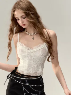 Lace Velvet Camisole