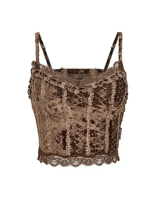Lace Velvet Camisole