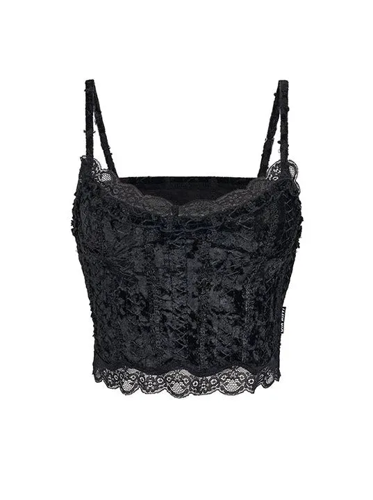 Lace Velvet Camisole