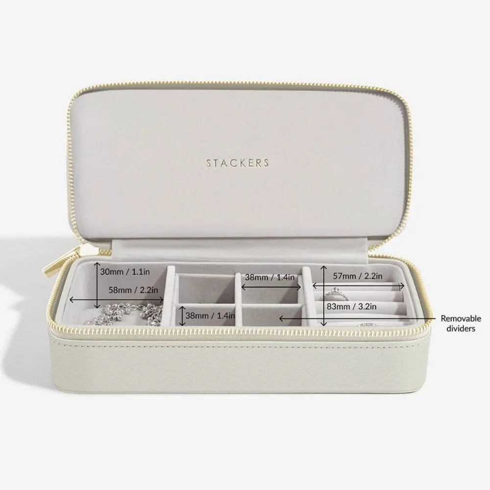 Large Jewellery Box, Zipped - Oatmeal - 75627