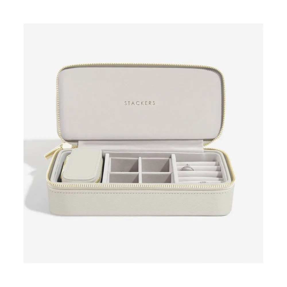 Large Jewellery Box, Zipped - Oatmeal - 75627