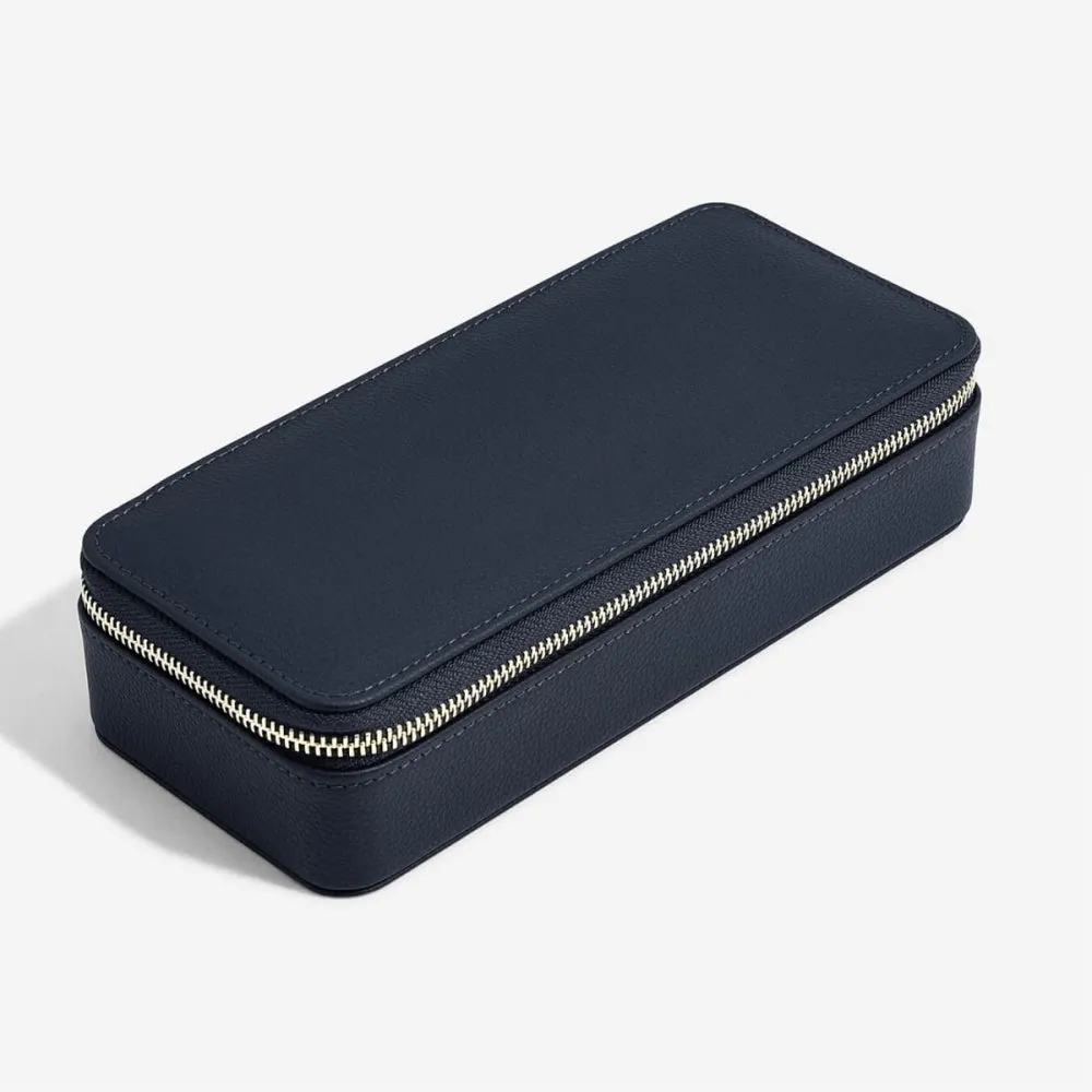 Large Jewellery Box, Zipped - Pebble Navy - 76146