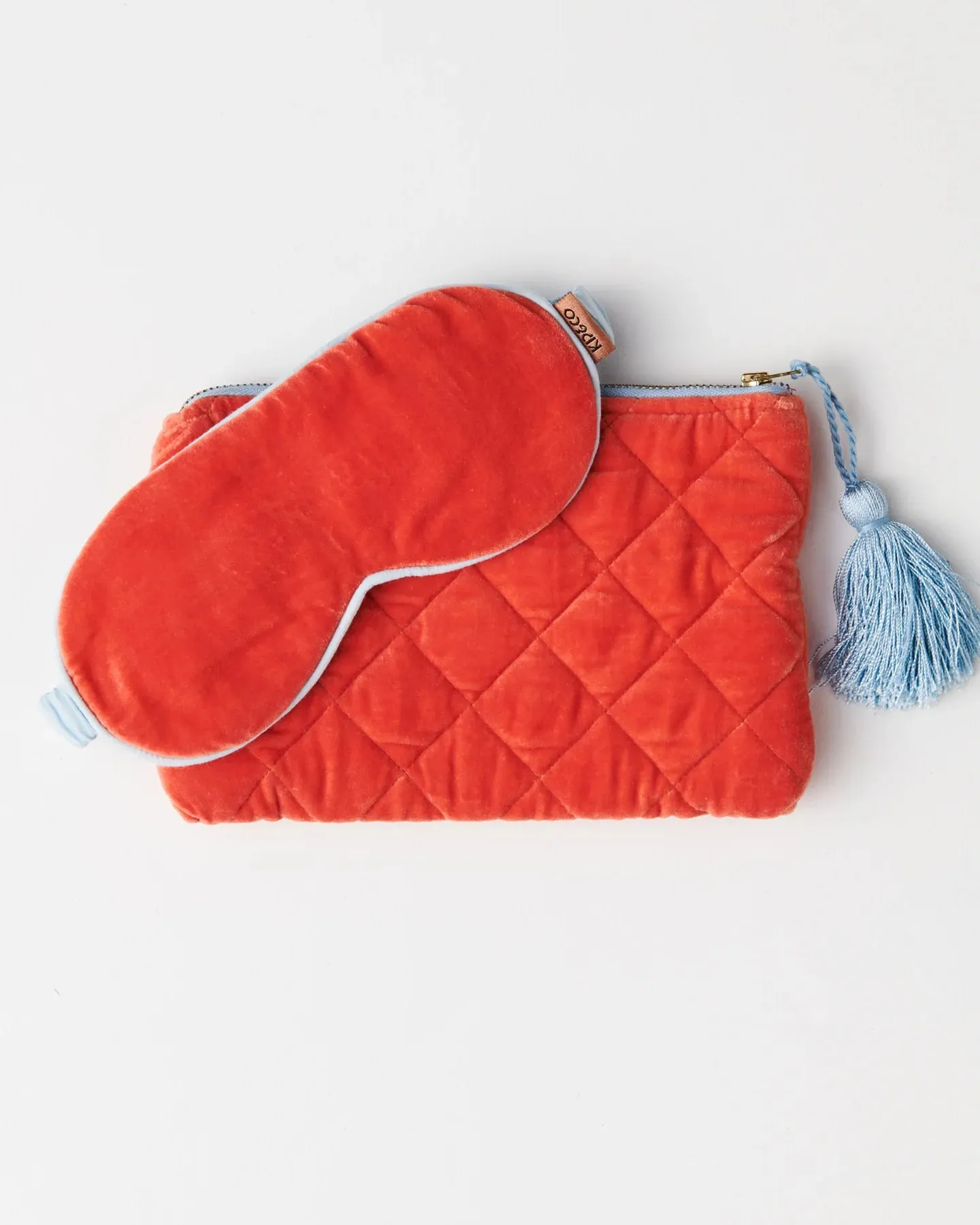Life Unhurried Velvet Cosmetics Purse - Kip & Co.