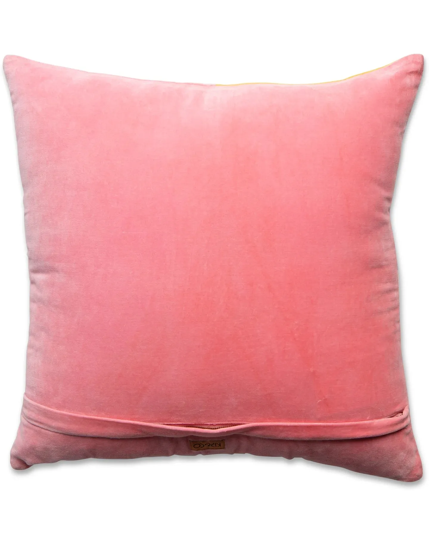 Macaroon Panelled Velvet Cushion - Kip & Co.