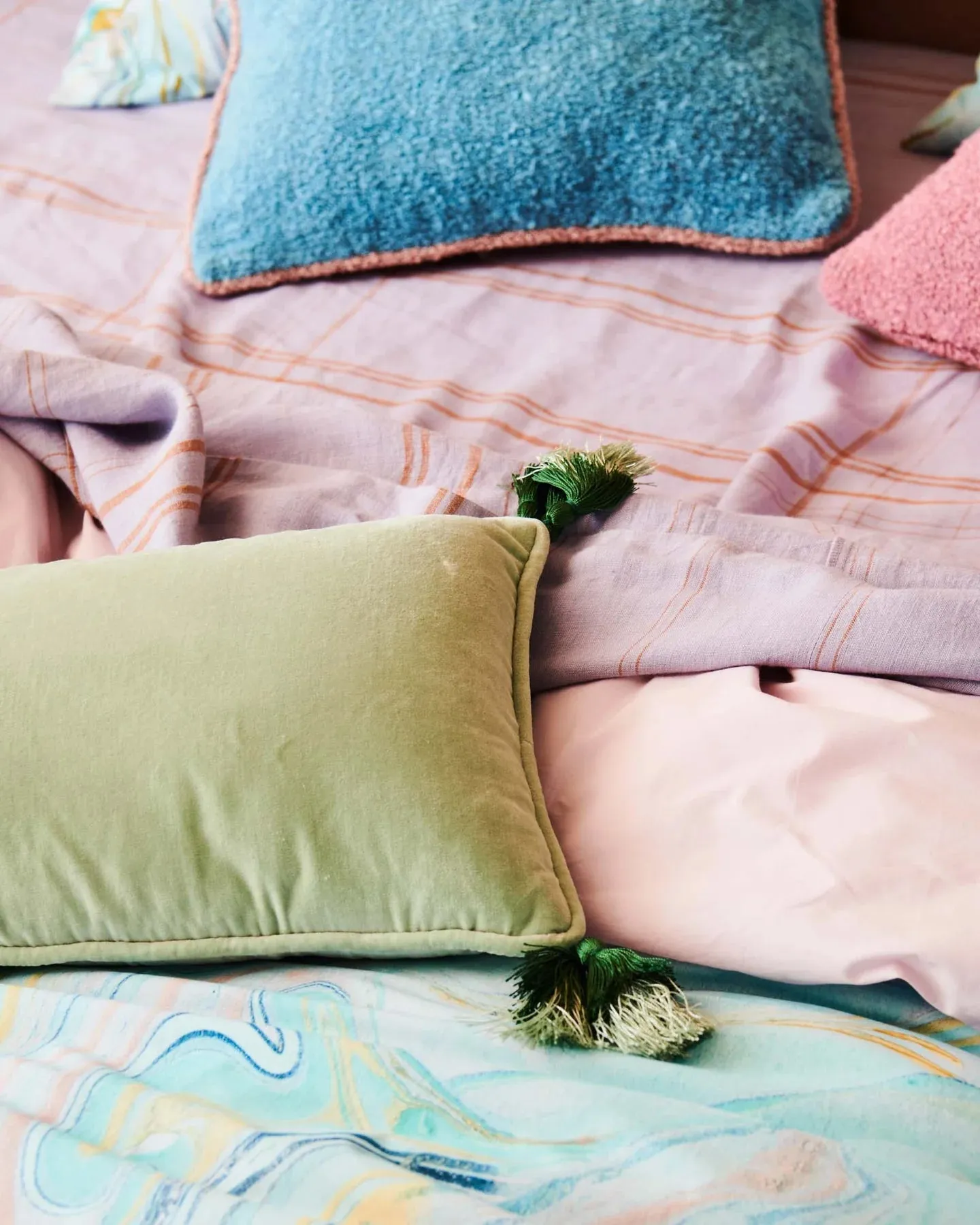 MEADOW VELVET SOUK CUSHION - Kip & Co.