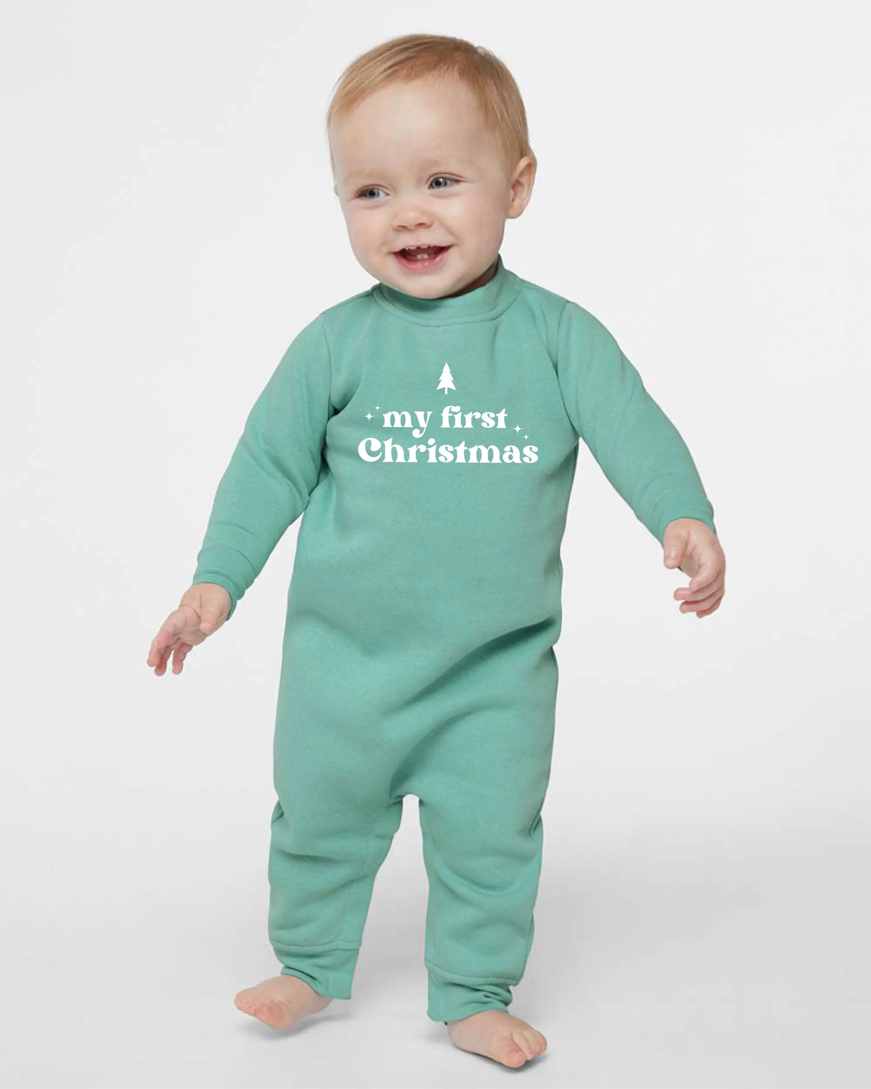 My First Christmas Fleece One Piece