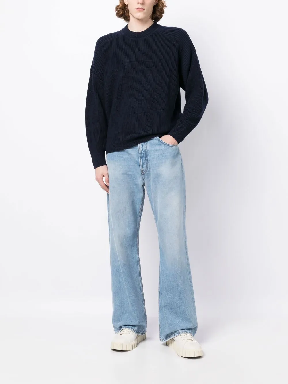 Panelled Wool Jumper