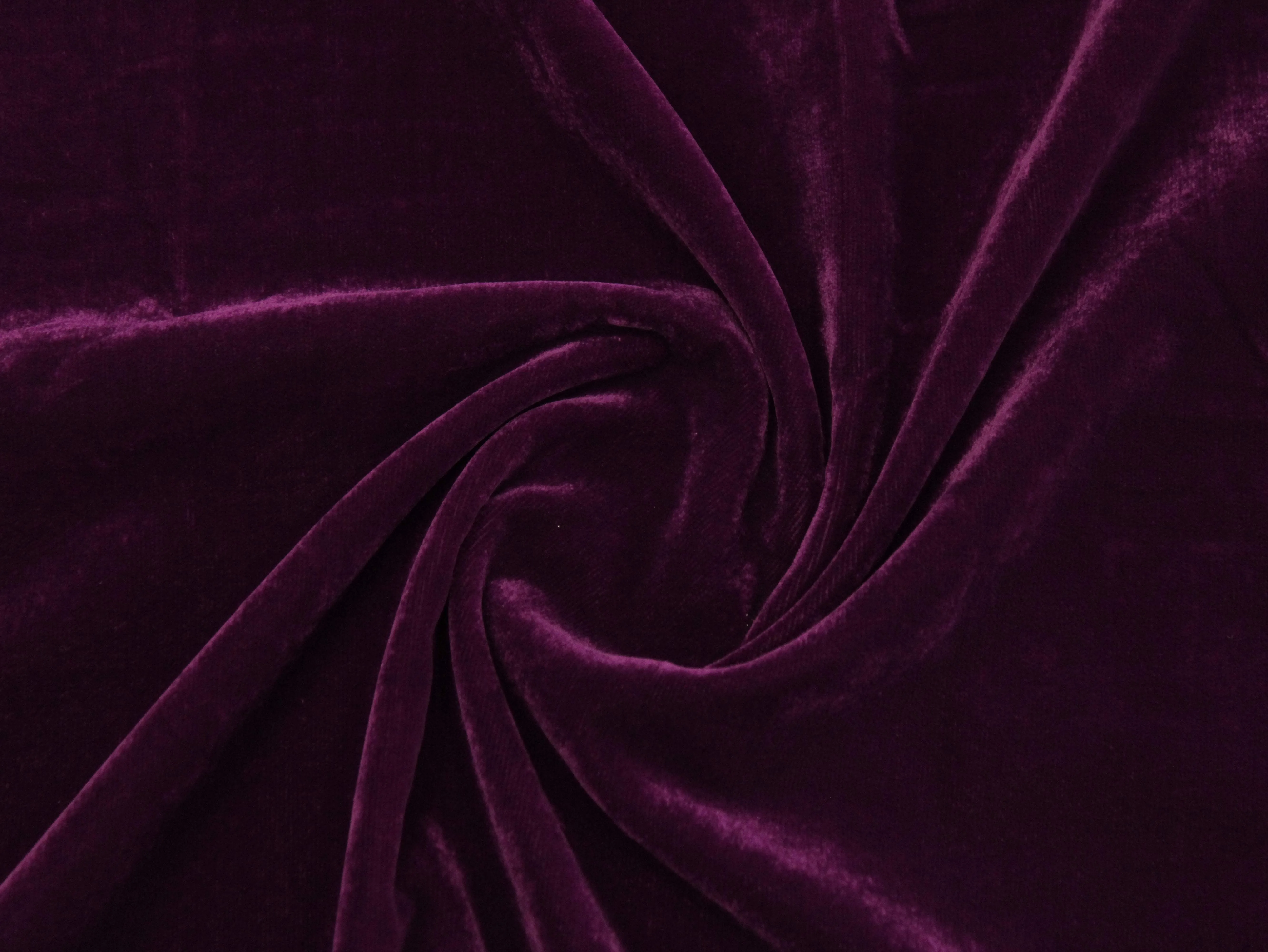 Premium Plain Micro Velvet Fabric - Magenta