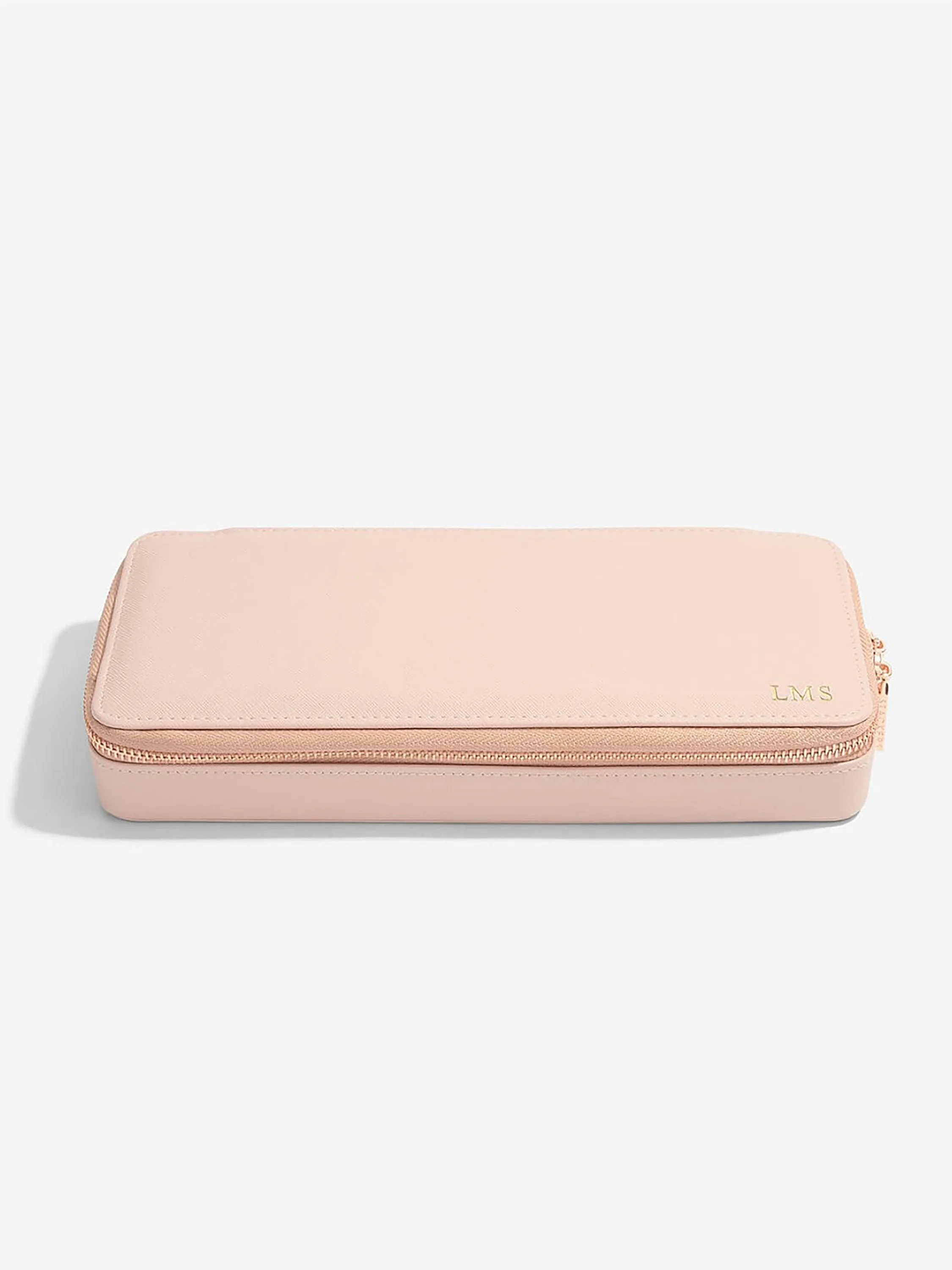 Sleek Necklace Travel Jewellery Box - Blush Pink - 74306