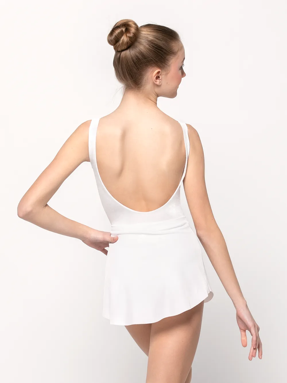 Tulip Skirt Kids White Velvet RTW